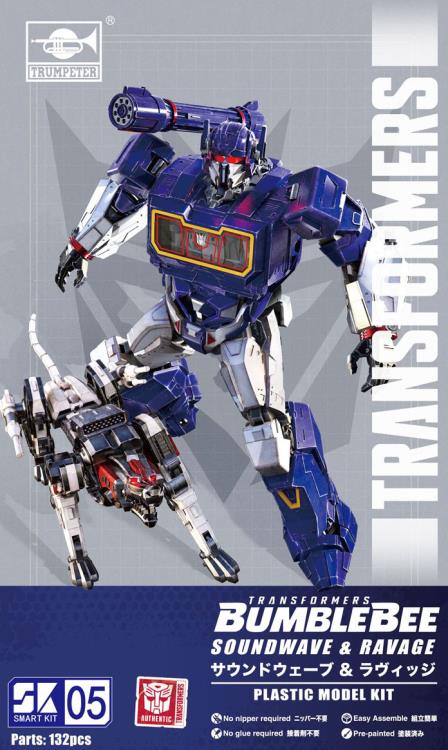 TRUMPETER Transformers Bumblebee Smart Kit 05 Soundwave and Ravage Model Kit