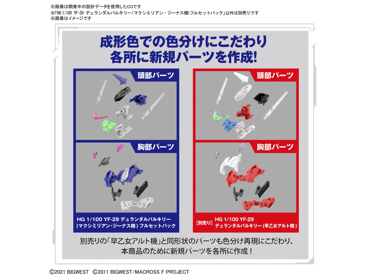 Bandai HG 1/100 YF-29 Durandal Valkyrie (Maximilian Jenius)