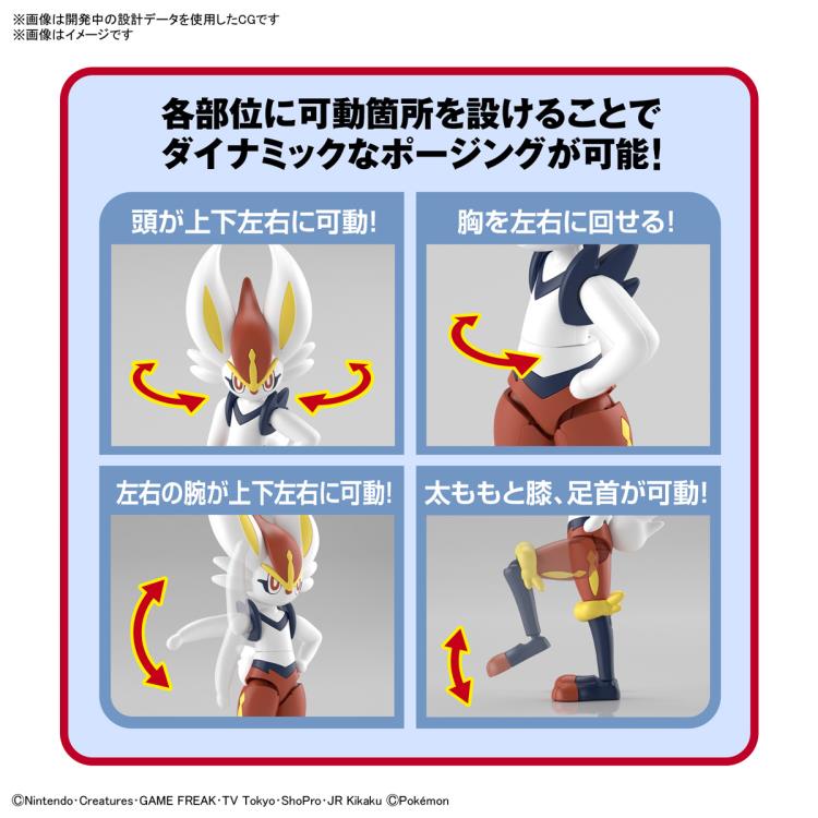 Pokemon Model Kit - Cinderace Pyrobut