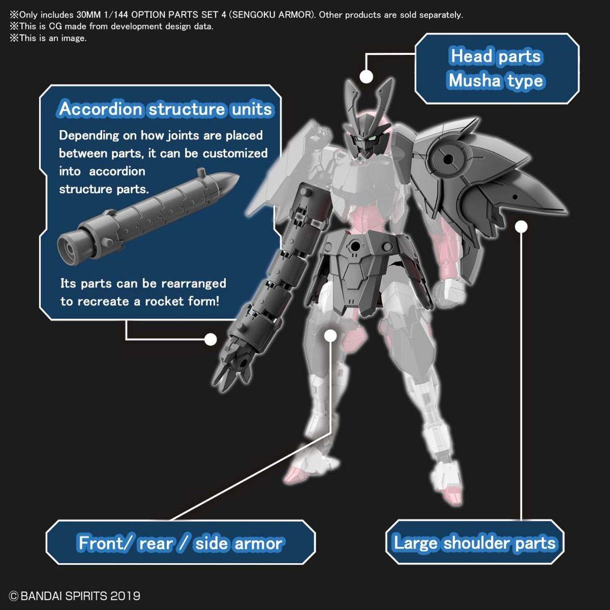 30MM OP-10 1/144 Option Set 4 (Sengoku Armor)