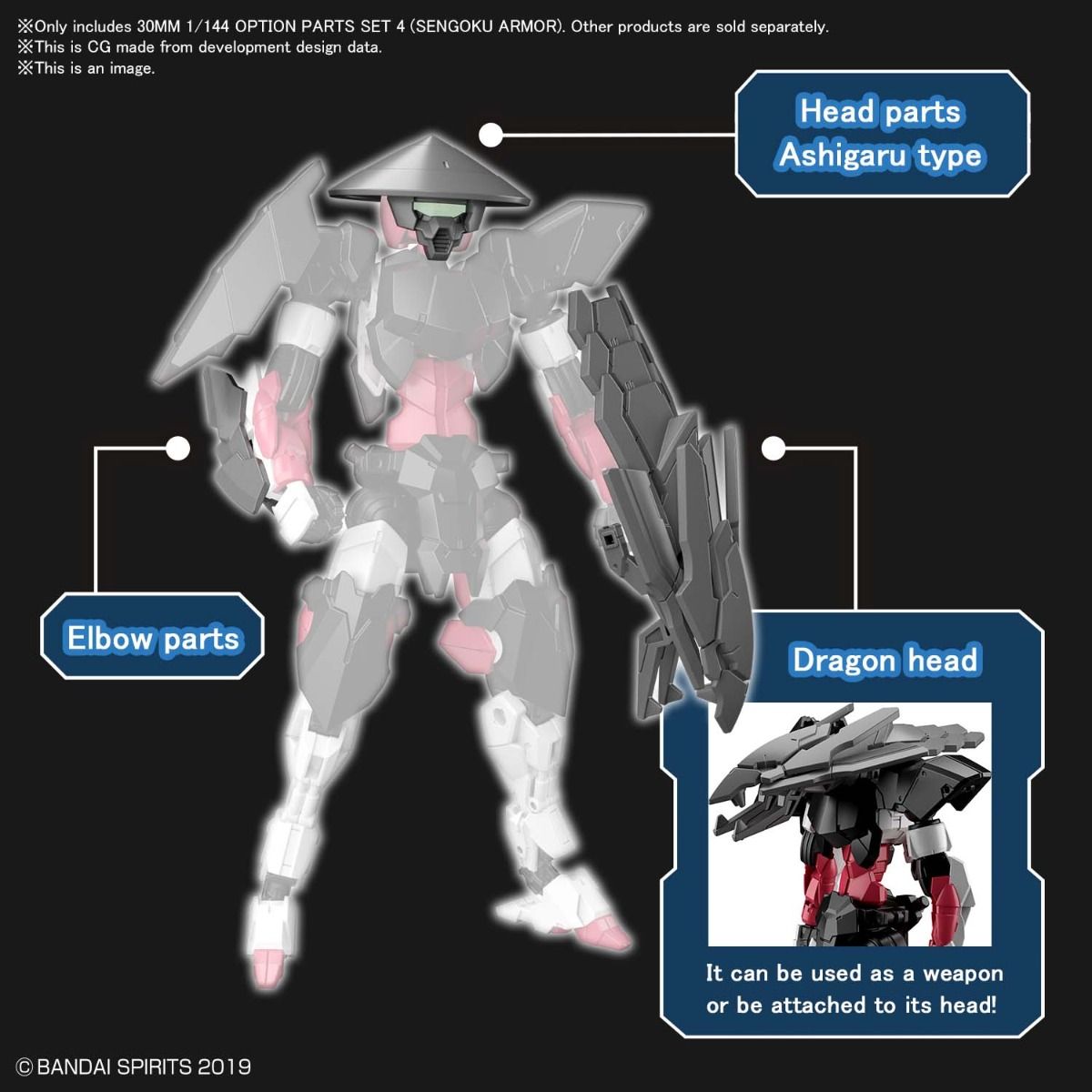30MM OP-10 1/144 Option Set 4 (Sengoku Armor)
