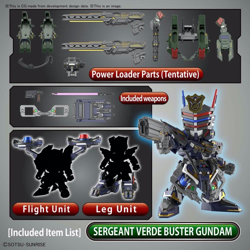 SDW Heroes Sergeant Verde Buster Gundam DX Set