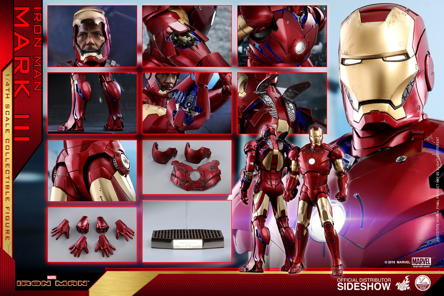 Iron Man Mark III Quarter Scale Figure by Hot Toys