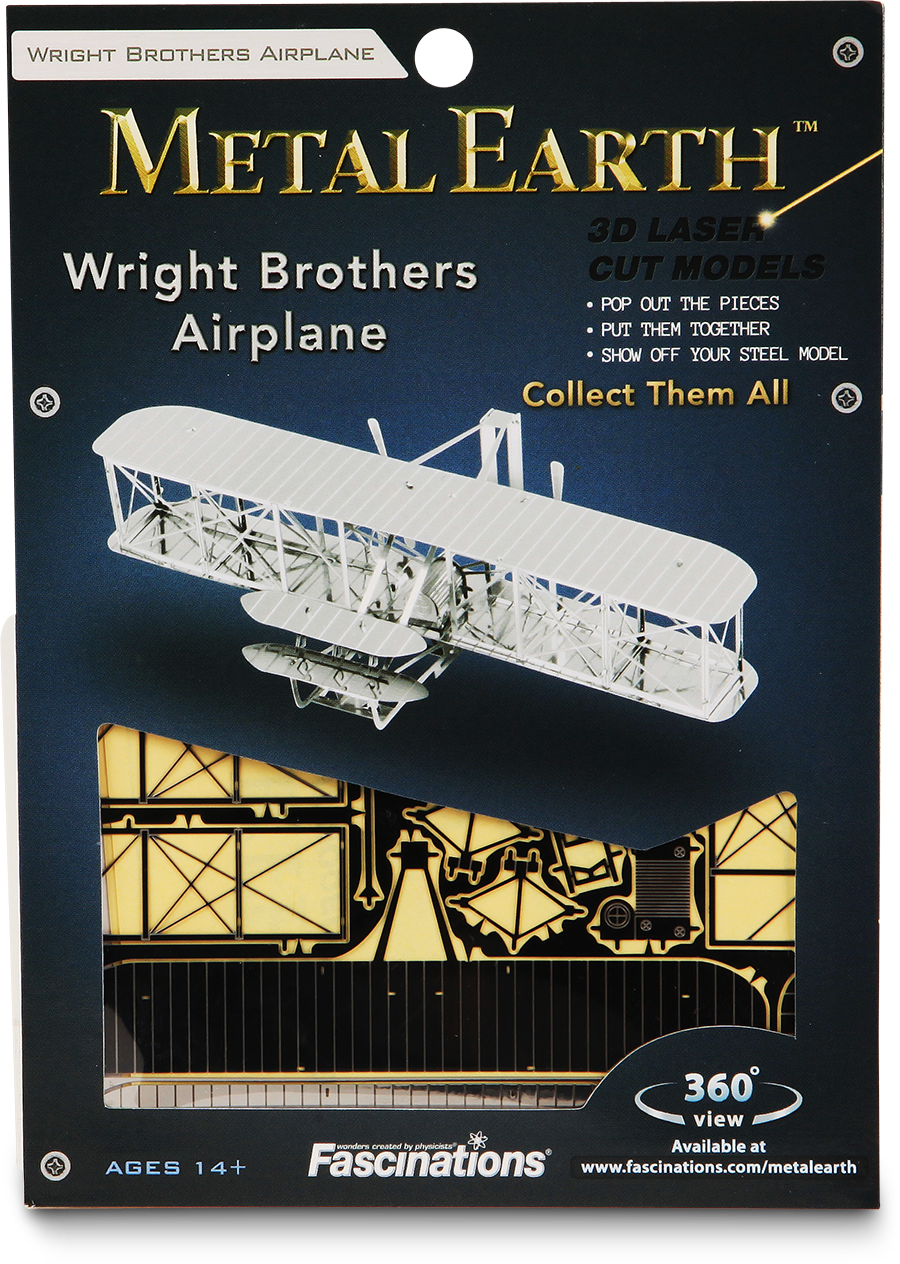 Metal Earth Wright Brothers Airplane R4LUS