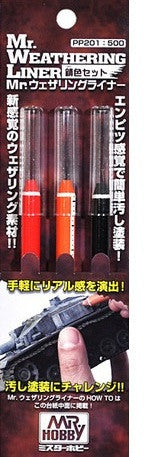 Mr. Weathering Liner (PP201) Rust Set