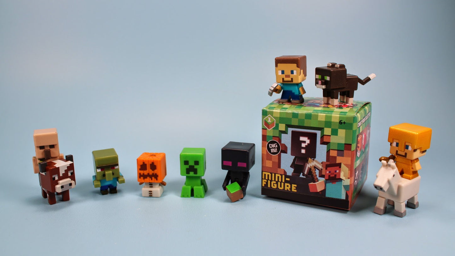 Minecraft Collectible Figure Mystery Blind Box (1 piece Styles May Vary)