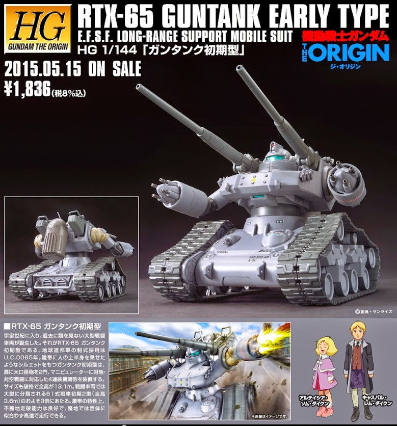 HG 1/144 RTX-65 Guntank Early Type