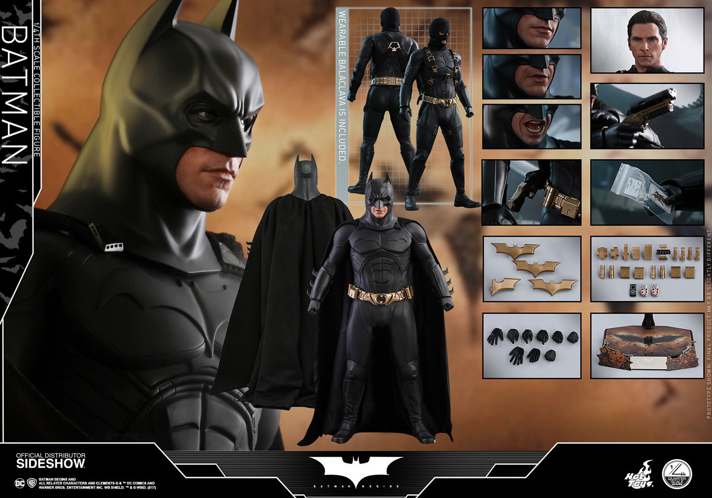 Batman Quarter Scale Figure - Batman Begins Hot Toys