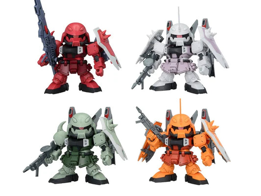 Mobile Suit Gundam SEED Destiny SD Gundam BB Senshi ZGMF Zaku Series Set of 4 Model Kits