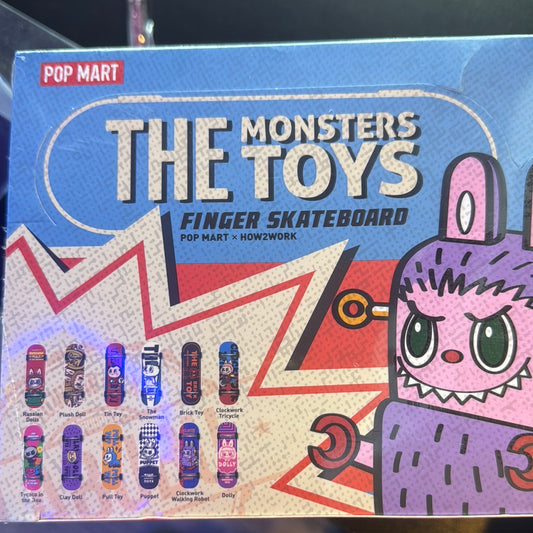 POP MART THE Monsters Toys FINGER SKATEBOARD