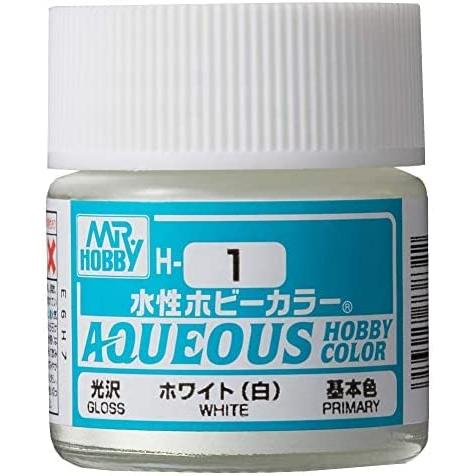 AQUEOUS HOBBY COLOR - H1 GLOSS WHITE 10ml Bottle (PRIMARY)