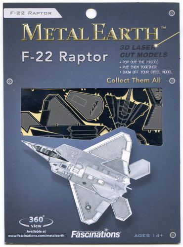 F-22 Raptor 3D Laser Cut Model