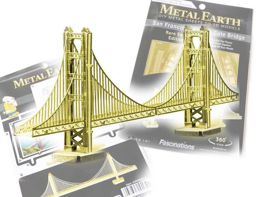 Metal Earth - Golden Gate Bridge, Gold Version