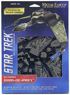 METAL EARTH Star Trek The Next Generation Klingon Bird of Prey
