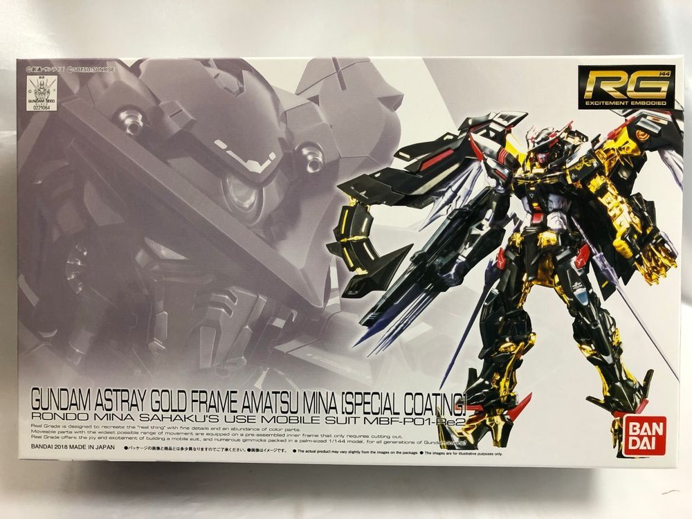 P-Bandai RG 1/144 Astray Gold Frame Amatsumina (Special Coating)