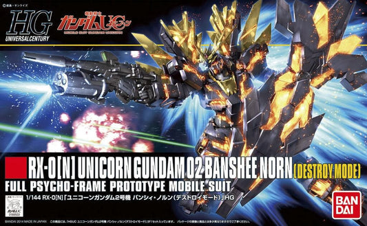 HG 1/144 RX-0[N] Unicorn Gundam Banshee Norn [Destroy Mode]