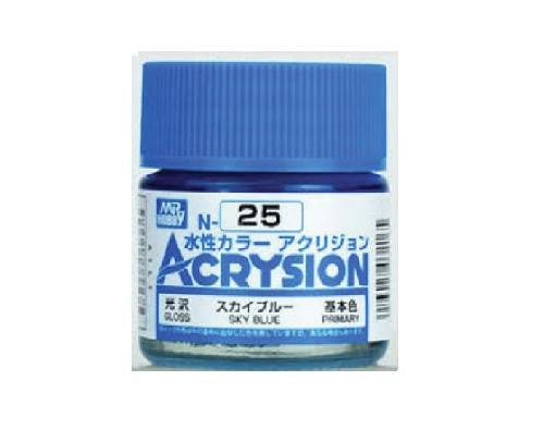 Mr. Hobby Acrysion N25 - Sky Blue (Gloss/Primary) Bottle Paint