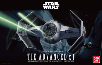 Bandai Star Wars 1/72 Scale - Tie Advanced x1