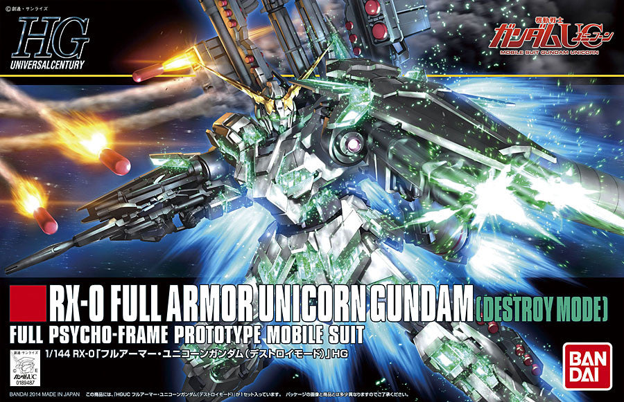 HG 1/144 RX-0 Full Armor Unicorn Gundam [Destroy Mode]