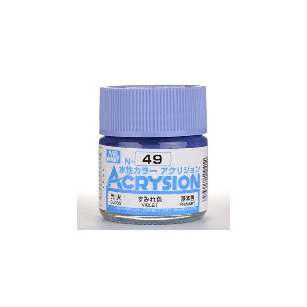 Mr. Hobby Acrysion N49 - Violet (Gloss/Primary) Bottle Paint