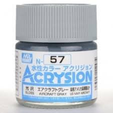 Mr. Hobby Acrysion N57 - Aircraft Gray (Gloss/Aircraft) Bottle Paint