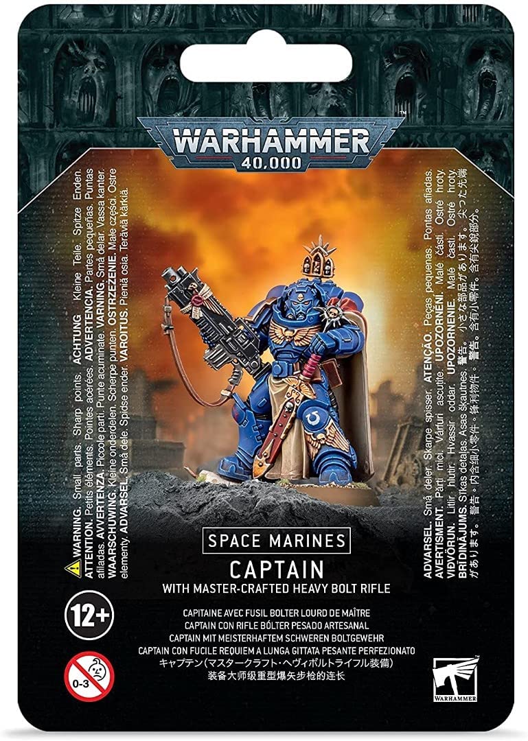 Warhammer 40,000: Space Marines Captain with Master-Crafted Heavy Bolt Rifle