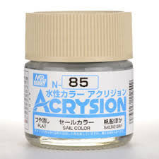 Mr. Hobby Acrysion N85 - Sail Color (Flat/Sailing Ship) Bottle Paint