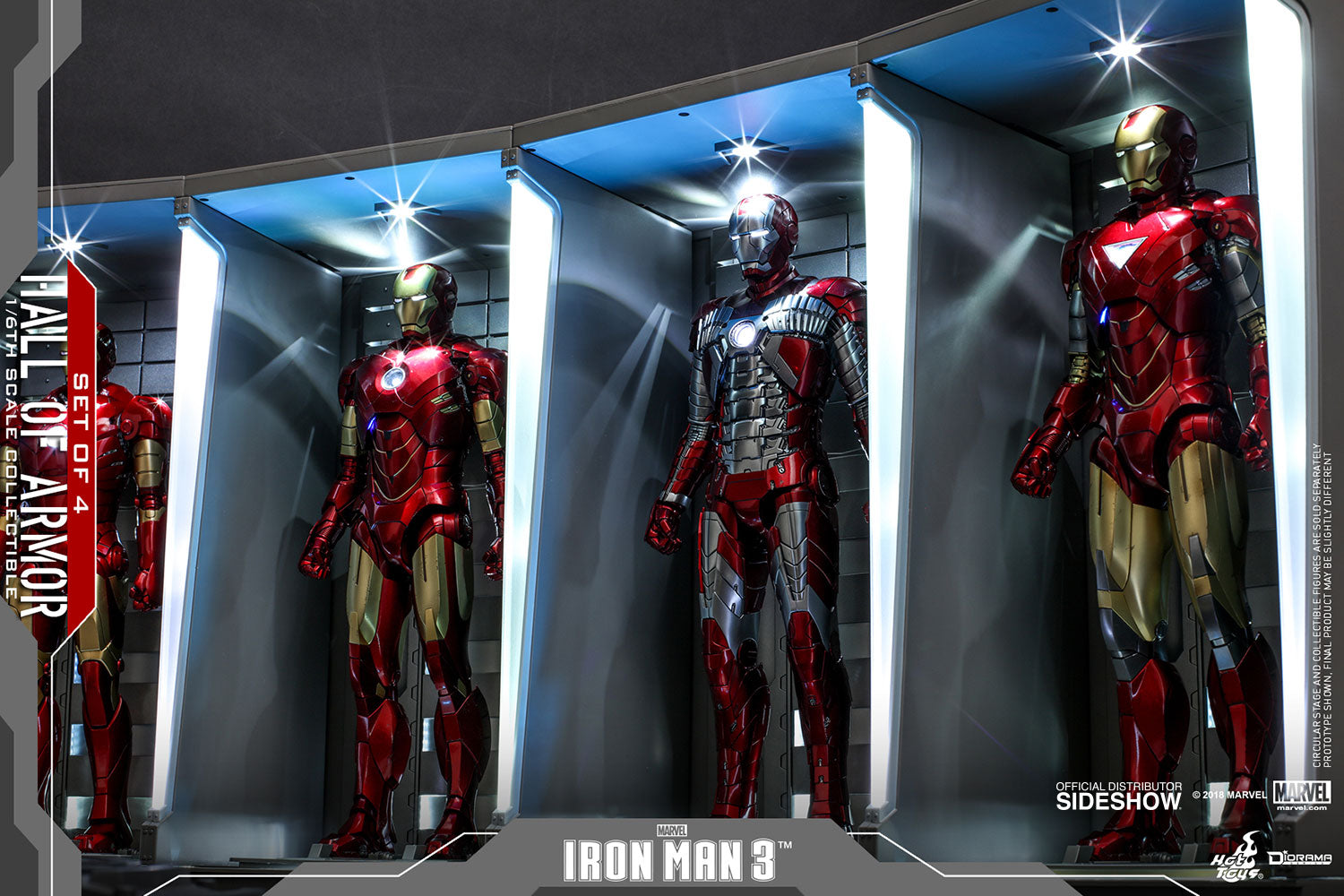 Hot Toys Hall Of Armor Set Armor Set Iron Man Hall Of Armor Action