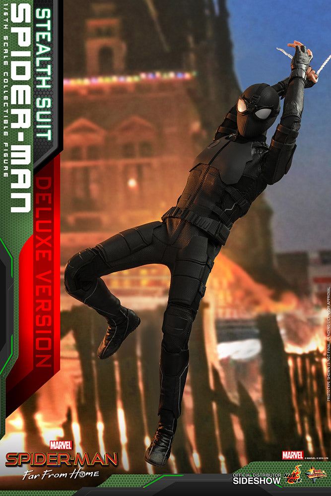 Spider-man (Stealth Suit) Deluxe Version - Spider-man: Far From Home - Sixth Scale Figure by Hot Toys