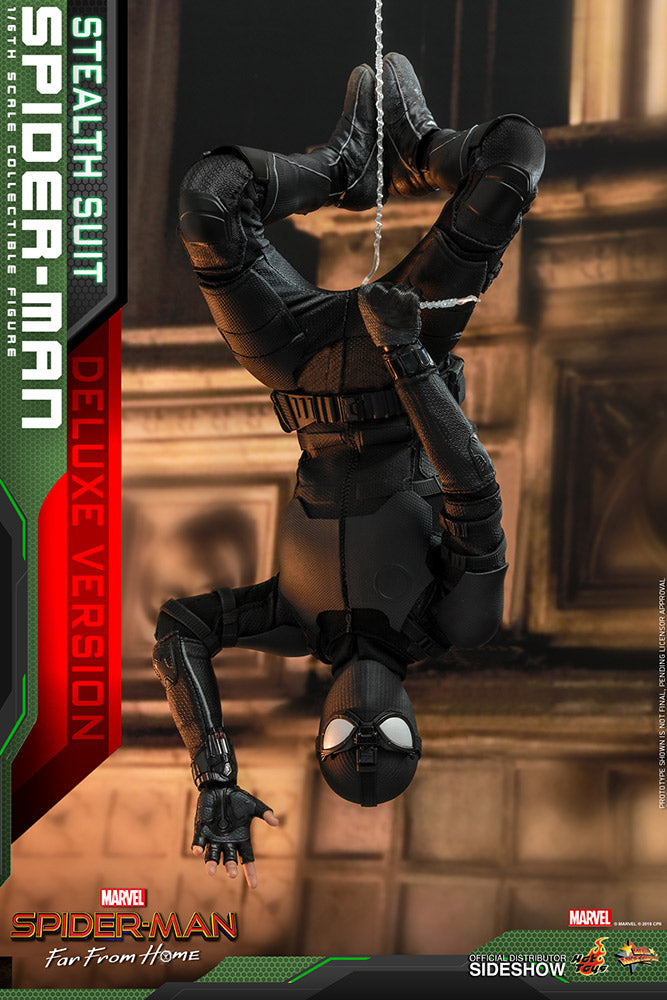 Spider-man (Stealth Suit) Deluxe Version - Spider-man: Far From Home - Sixth Scale Figure by Hot Toys