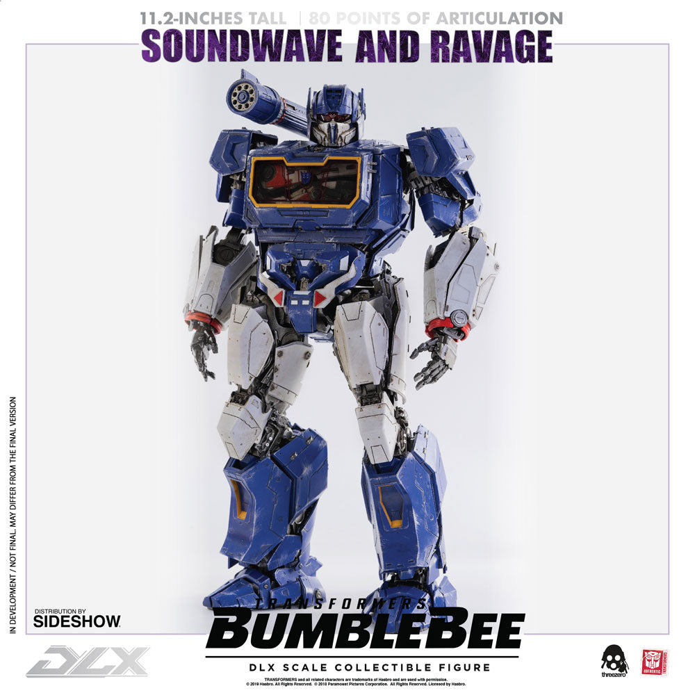 Soundwave & Ravage DLX Scale Collectible Figure - Transformers: Bumblebee (ThreeA)