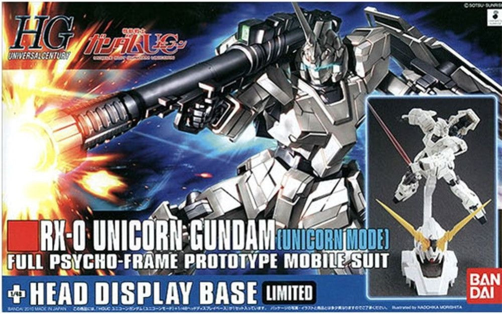 HG 1/144 Unicorn Gundam [Unicorn Mode] + Head Stand