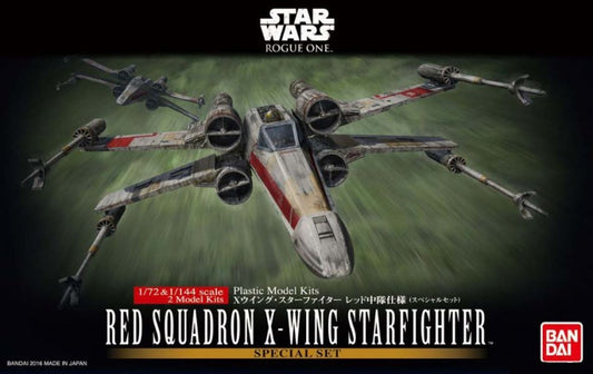 Bandai Star Wars 1/144 & 1/72 Scale - Red Squadron X-Wing Starfighter Special Set