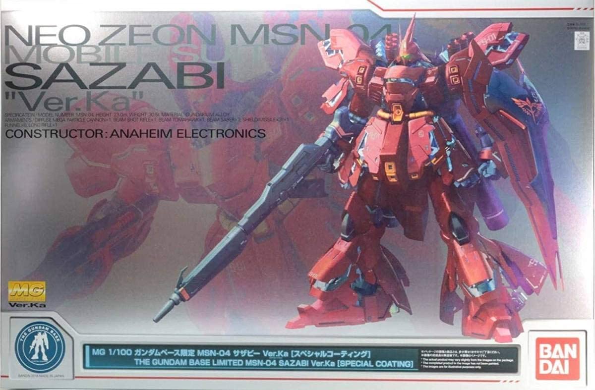 P-Bandai MG 1/100 The Gundam Base Limited Sazabi Ver.Ka (Special Coating)