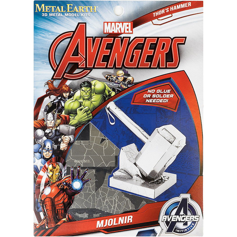 Metal Earth: Marvel Avengers Mjolnir (Thor's Hammer) 3D Laser Cut Model