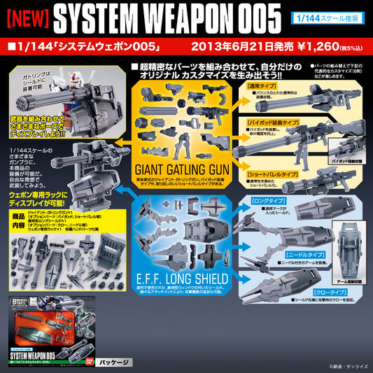 EXP008 System Weapon 005 BUILDER PARTS