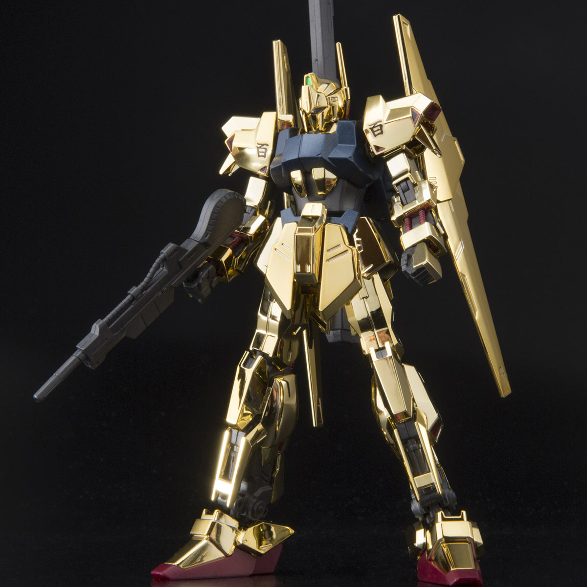 Premium Bandai HG 1/144 THE GUNDAM BASE LIMITED HYAKU-SHIKI [GOLD COAT ...