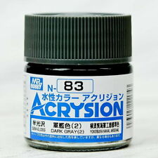 Mr. Hobby Acrysion N83 - Dark Gray (2) (Semi-Gloss/Yokosuka Naval Arsenal) Bottle Paint