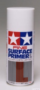 Tamiya Fine Surface Primer L - Light Gray 180ml Spray Can