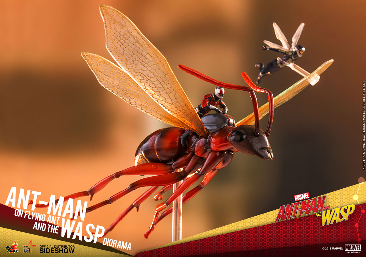 Ant-Man on Flying Ant and the Wasp Diorama - Ant-Man and the Wasp Hot Toys