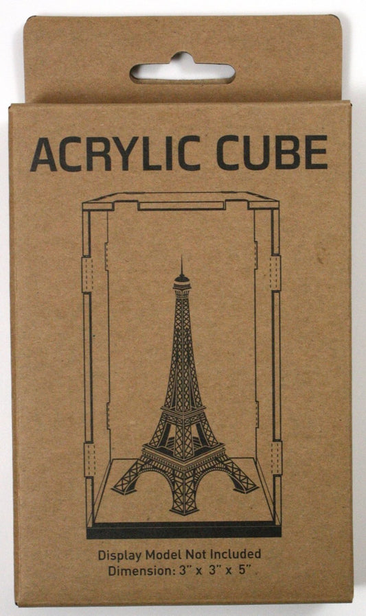 Acrylic Display Cube 3"x 3"x 5"