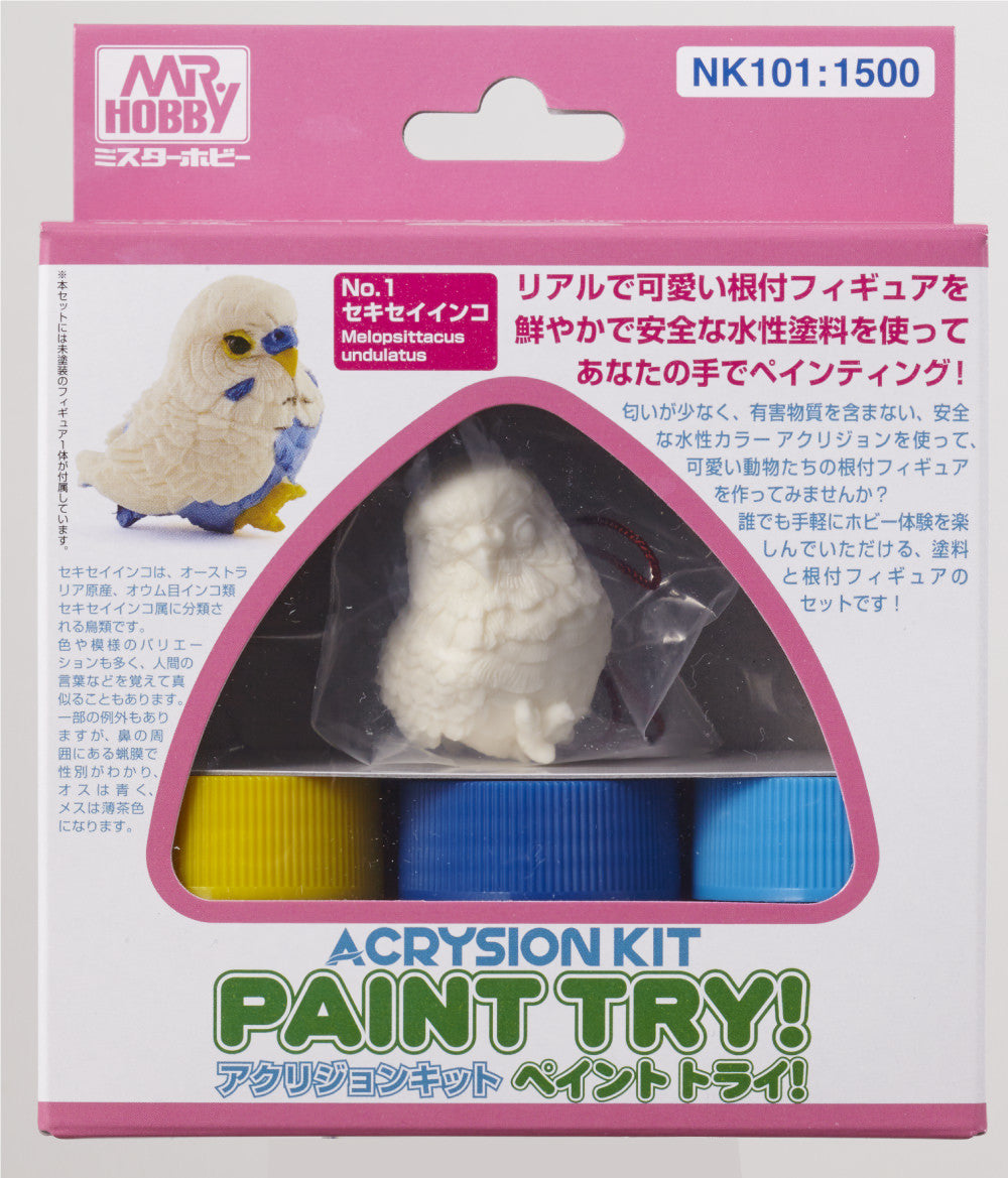 Acrysion Kit Paint Try! *Budgerigar*