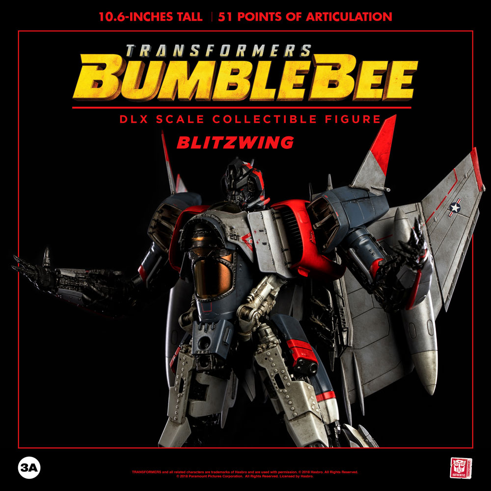 Blitzwing Collectible Figure Bumblebee Movie (ThreeA Toys) (Display Item)