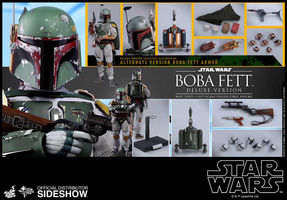 Boba Fett (Deluxe Edition) Sixth Scale Figure - Star Wars Episode V Hot Toys