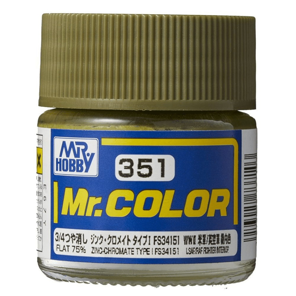 Mr. Color 351 Zinc-Chromate Type FS34151 [US army/airforce aircraft interior]