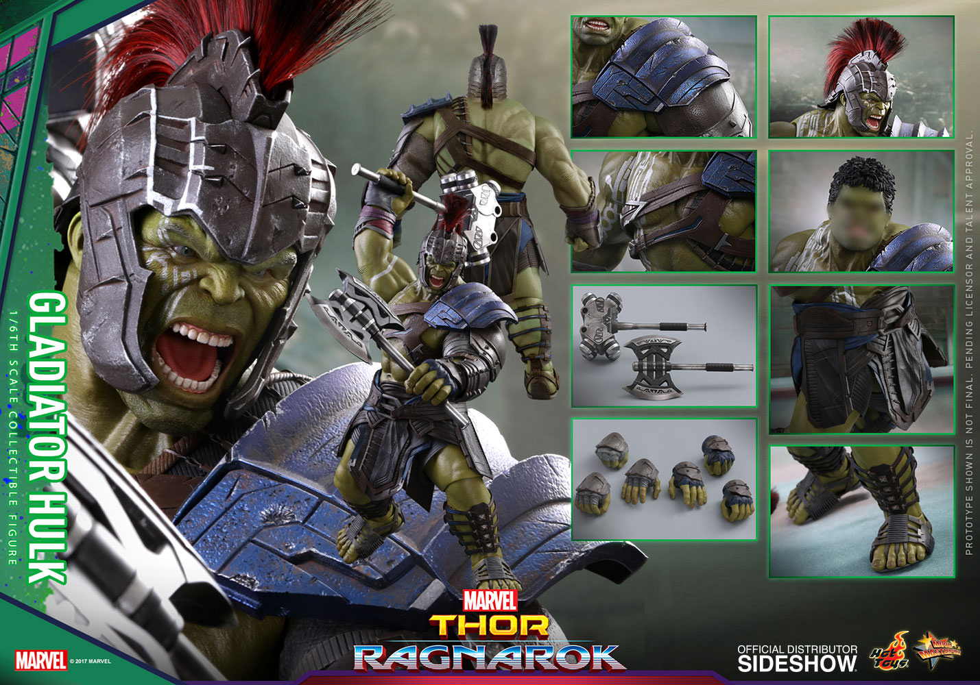 Gladiator Hulk Sixth Scale Figure - Thor: Ragnorak Hot Toys