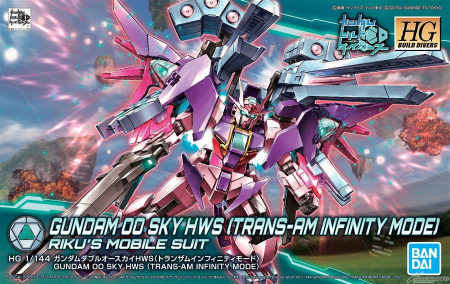 HGBD 1/144 #021 Gundam 00 Sky HWS [Trans-Am Infinity mode]