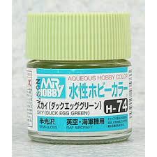 Aqueous Hobby Color - H74 Semi-Gloss Sky (Duck Egg Green) (RAF Aircraft)