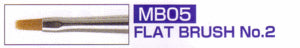 Mr. Brush Flat No. 2 Mr.Hobby