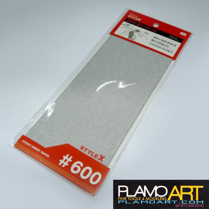 Sand Paper Adhesive #600 (3pcs) PLAMO ART